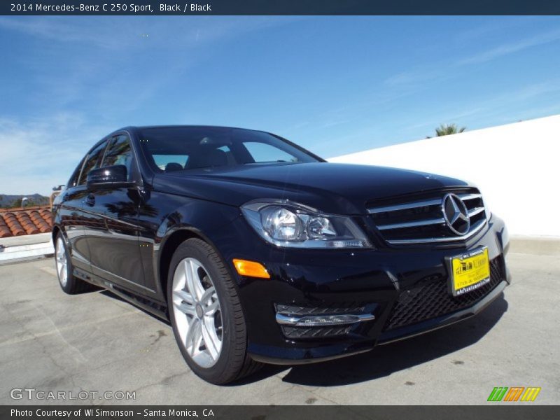 Black / Black 2014 Mercedes-Benz C 250 Sport