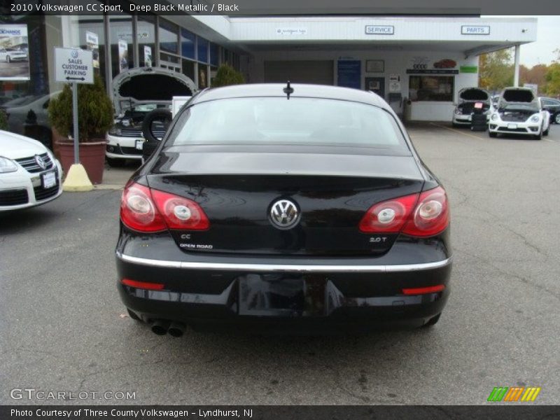 Deep Black Metallic / Black 2010 Volkswagen CC Sport