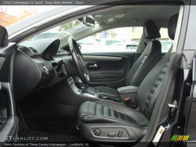 Deep Black Metallic / Black 2010 Volkswagen CC Sport