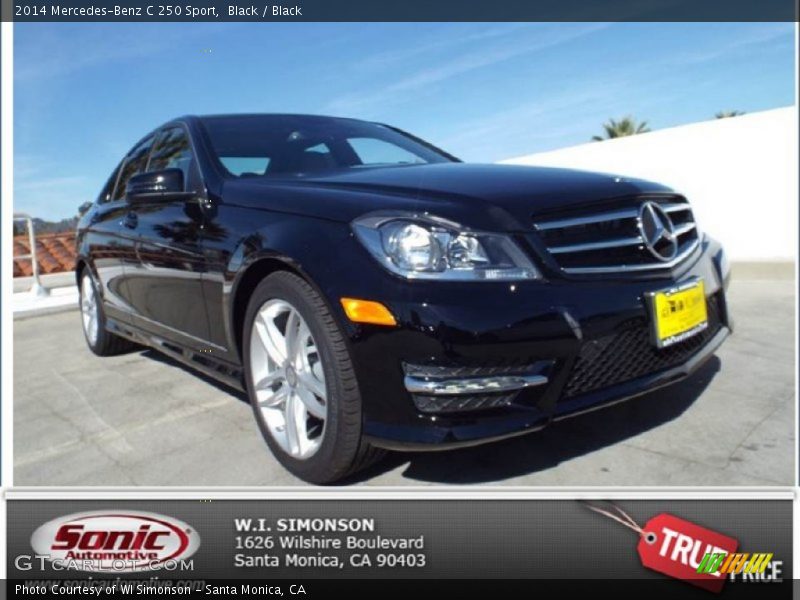 Black / Black 2014 Mercedes-Benz C 250 Sport