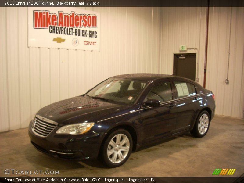 Blackberry Pearl / Black 2011 Chrysler 200 Touring