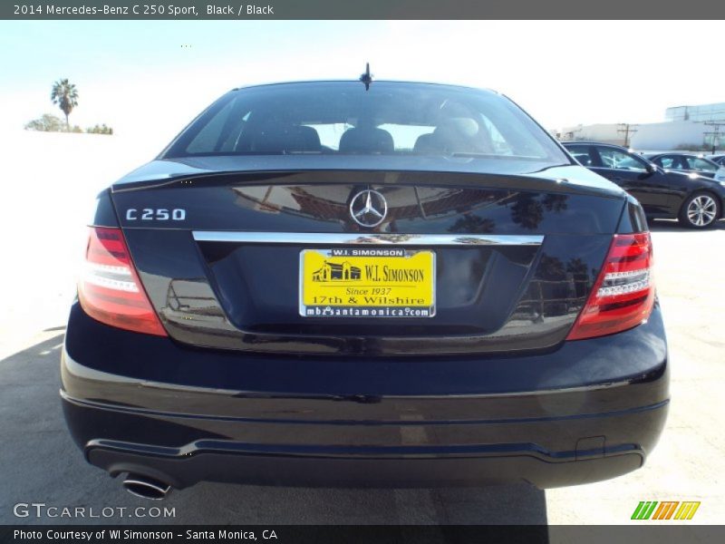 Black / Black 2014 Mercedes-Benz C 250 Sport