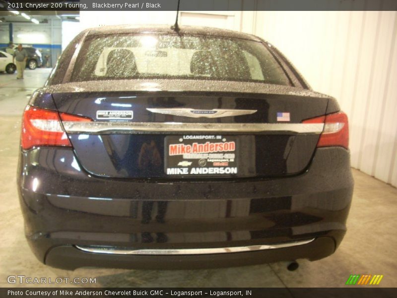 Blackberry Pearl / Black 2011 Chrysler 200 Touring