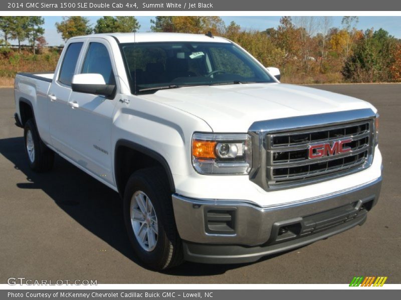 Summit White / Jet Black 2014 GMC Sierra 1500 SLE Double Cab 4x4