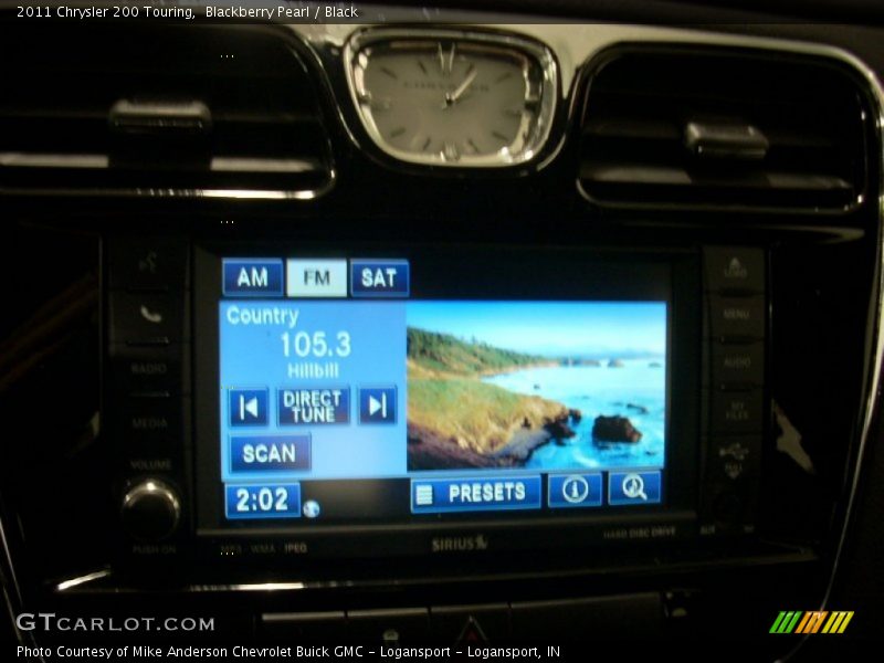 Blackberry Pearl / Black 2011 Chrysler 200 Touring