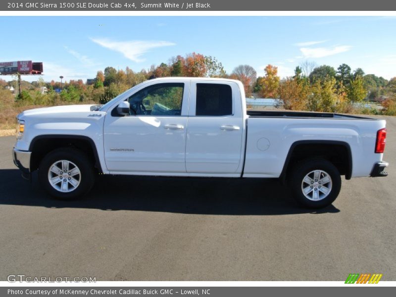 Summit White / Jet Black 2014 GMC Sierra 1500 SLE Double Cab 4x4
