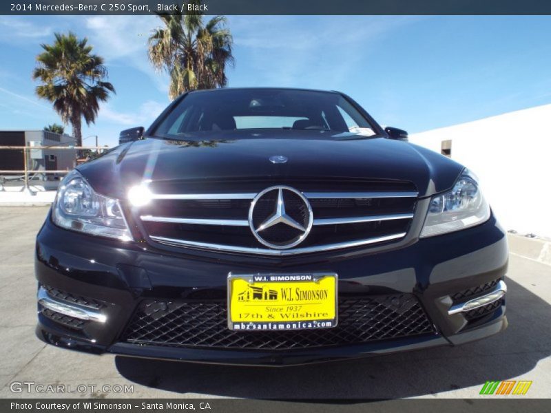 Black / Black 2014 Mercedes-Benz C 250 Sport