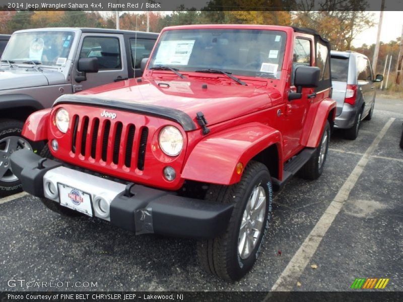 Flame Red / Black 2014 Jeep Wrangler Sahara 4x4