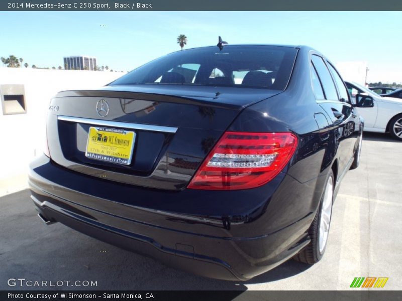 Black / Black 2014 Mercedes-Benz C 250 Sport