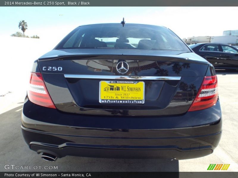 Black / Black 2014 Mercedes-Benz C 250 Sport