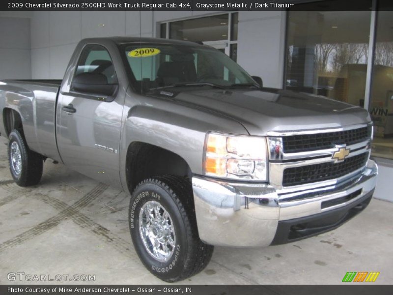 Graystone Metallic / Dark Titanium 2009 Chevrolet Silverado 2500HD Work Truck Regular Cab 4x4