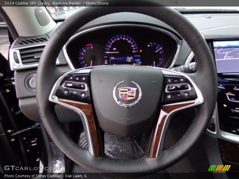 Black Ice Metallic / Ebony/Ebony 2014 Cadillac SRX Luxury