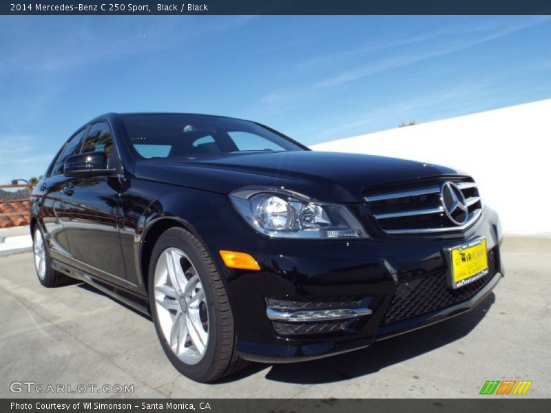 Black / Black 2014 Mercedes-Benz C 250 Sport