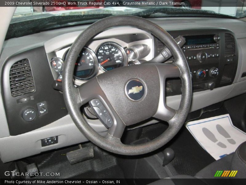 Graystone Metallic / Dark Titanium 2009 Chevrolet Silverado 2500HD Work Truck Regular Cab 4x4