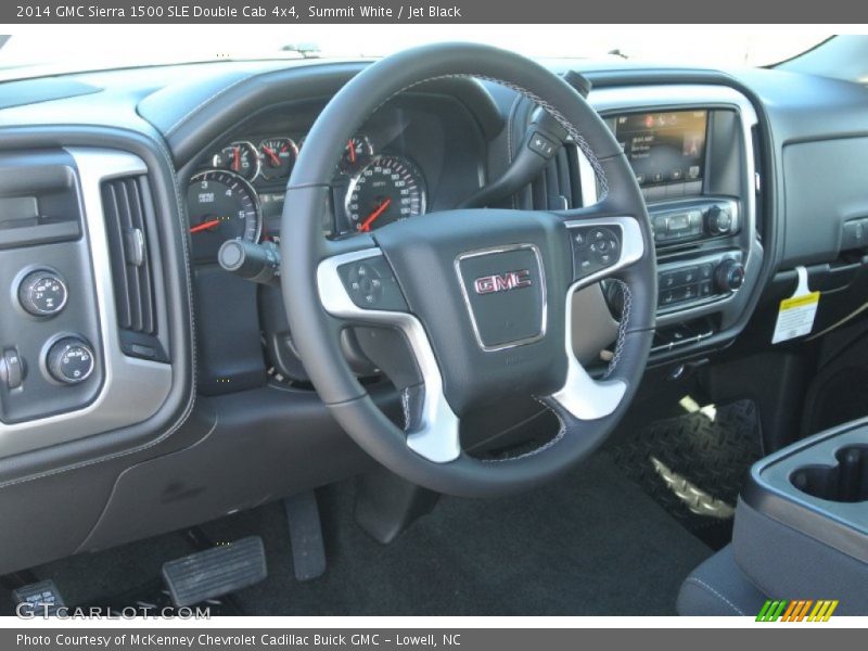 Summit White / Jet Black 2014 GMC Sierra 1500 SLE Double Cab 4x4
