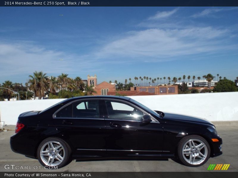 Black / Black 2014 Mercedes-Benz C 250 Sport