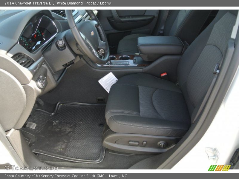 White Diamond Tricoat / Ebony 2014 Chevrolet Traverse LT