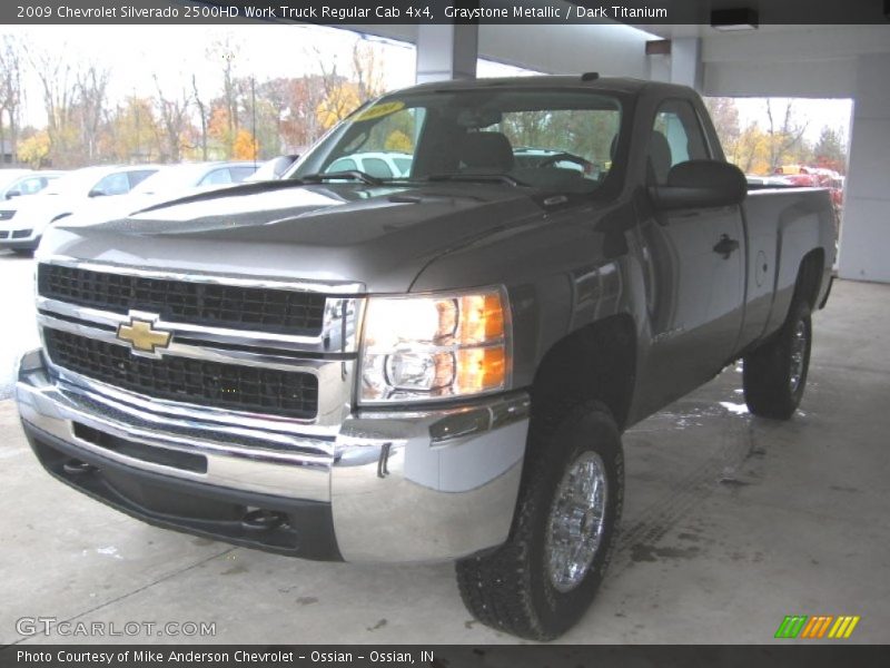 Graystone Metallic / Dark Titanium 2009 Chevrolet Silverado 2500HD Work Truck Regular Cab 4x4