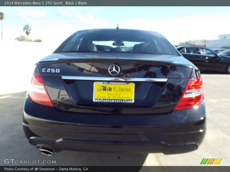 Black / Black 2014 Mercedes-Benz C 250 Sport