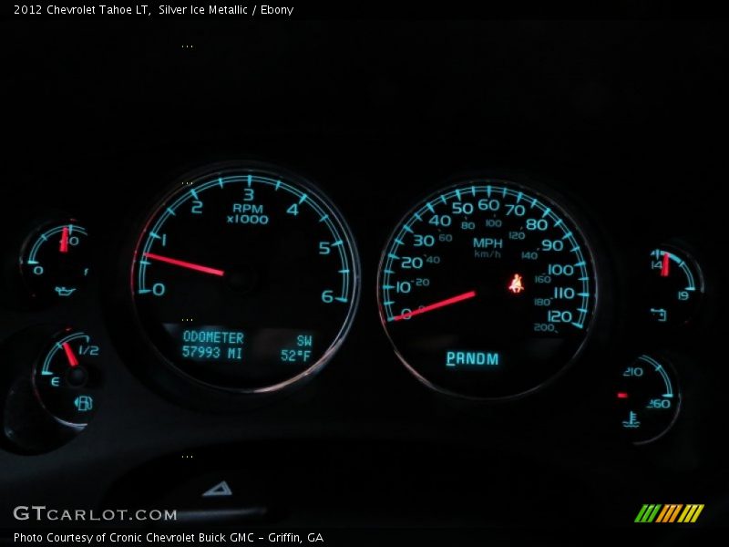 Silver Ice Metallic / Ebony 2012 Chevrolet Tahoe LT