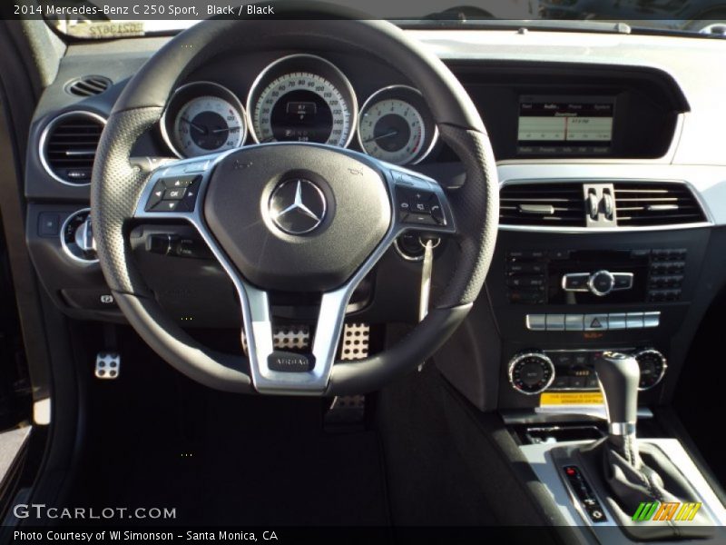 Black / Black 2014 Mercedes-Benz C 250 Sport