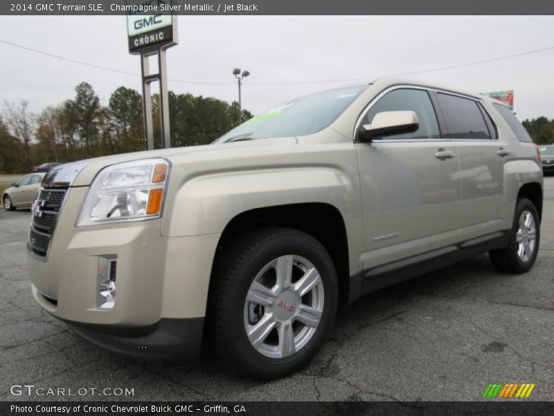 Champagne Silver Metallic / Jet Black 2014 GMC Terrain SLE