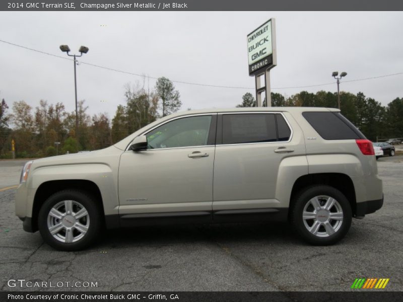 Champagne Silver Metallic / Jet Black 2014 GMC Terrain SLE