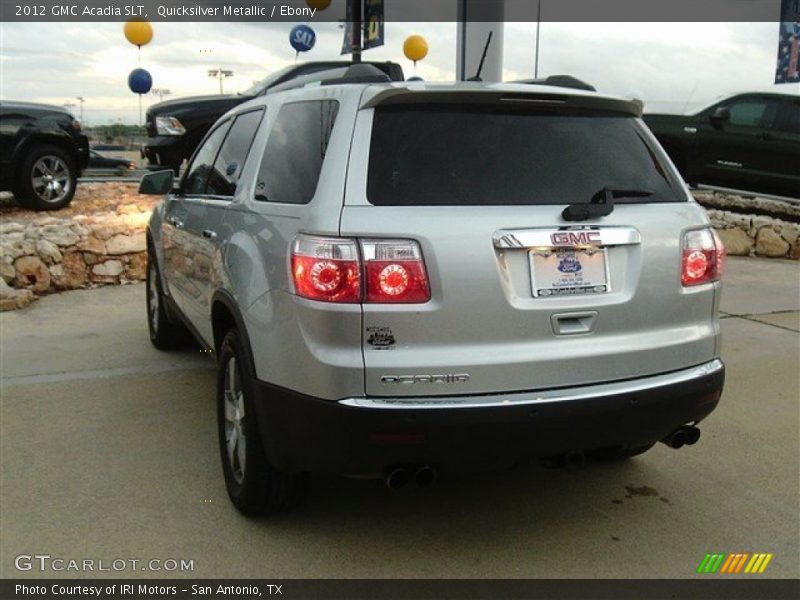 Quicksilver Metallic / Ebony 2012 GMC Acadia SLT