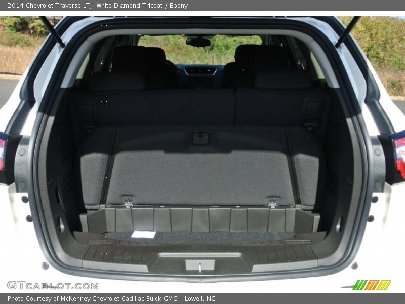 White Diamond Tricoat / Ebony 2014 Chevrolet Traverse LT