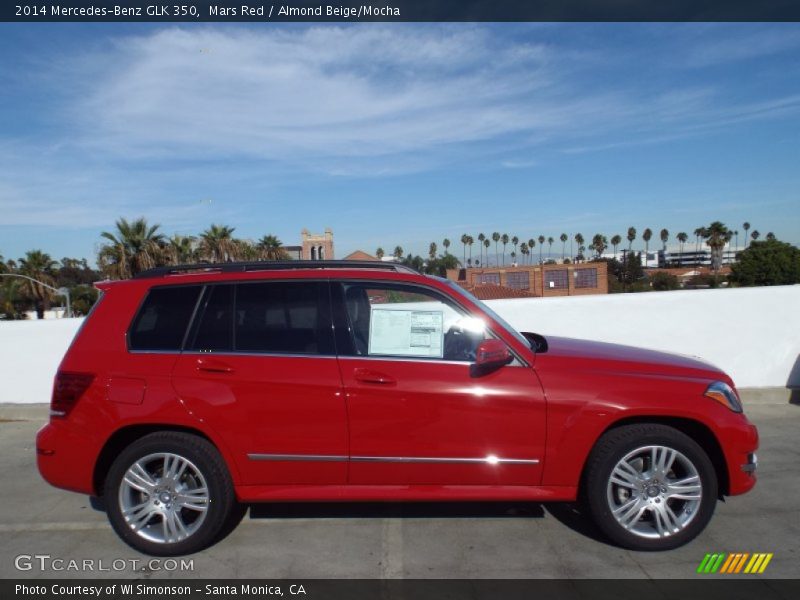 Mars Red / Almond Beige/Mocha 2014 Mercedes-Benz GLK 350