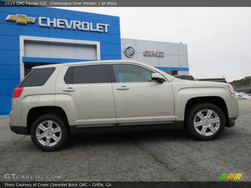 Champagne Silver Metallic / Jet Black 2014 GMC Terrain SLE