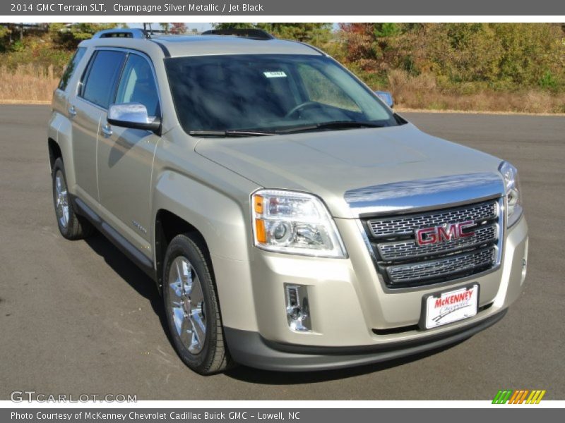 Champagne Silver Metallic / Jet Black 2014 GMC Terrain SLT