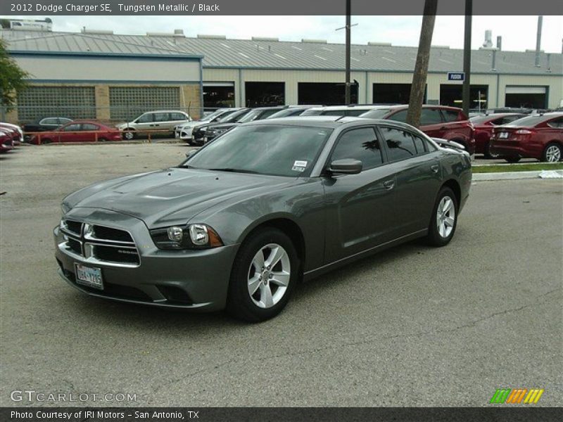 Tungsten Metallic / Black 2012 Dodge Charger SE