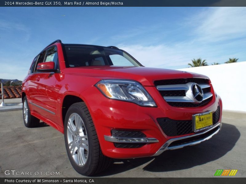 Mars Red / Almond Beige/Mocha 2014 Mercedes-Benz GLK 350