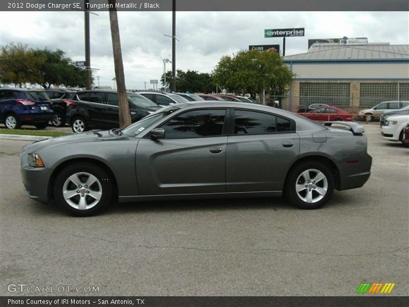 Tungsten Metallic / Black 2012 Dodge Charger SE