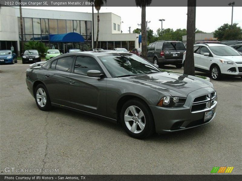 Tungsten Metallic / Black 2012 Dodge Charger SE