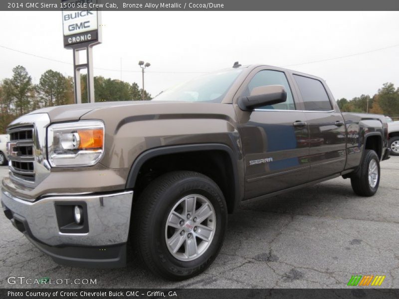 Bronze Alloy Metallic / Cocoa/Dune 2014 GMC Sierra 1500 SLE Crew Cab