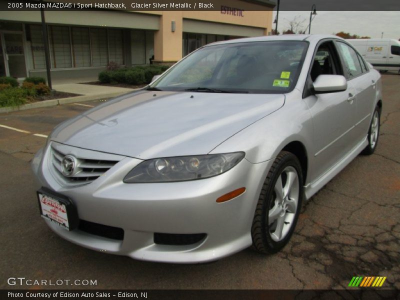 Glacier Silver Metallic / Black 2005 Mazda MAZDA6 i Sport Hatchback