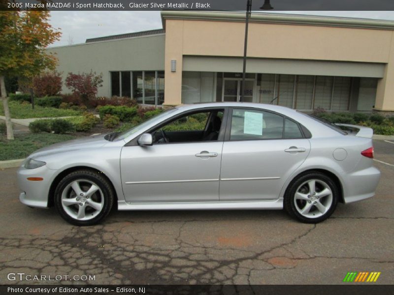 Glacier Silver Metallic / Black 2005 Mazda MAZDA6 i Sport Hatchback