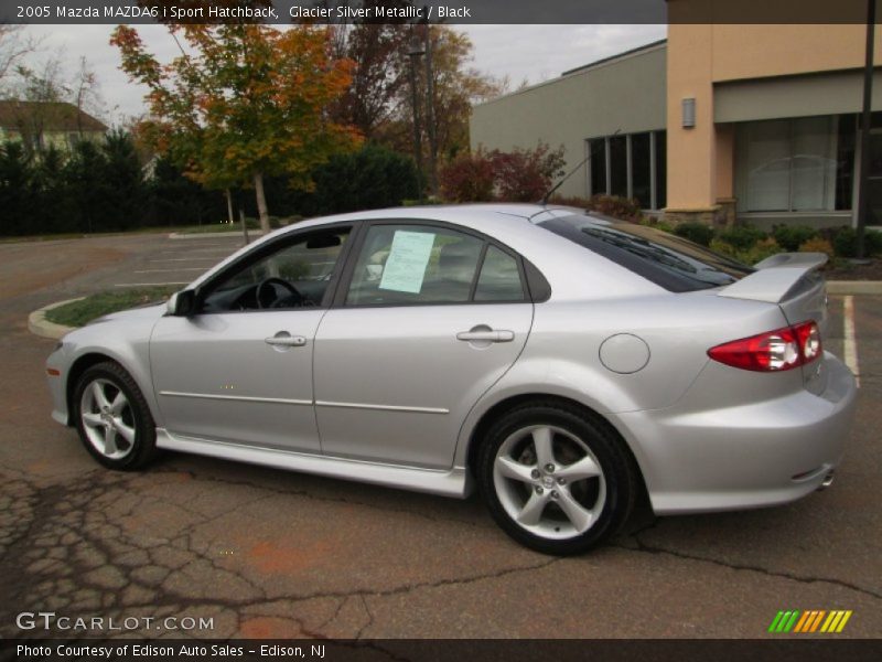 Glacier Silver Metallic / Black 2005 Mazda MAZDA6 i Sport Hatchback