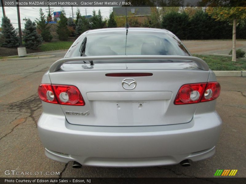 Glacier Silver Metallic / Black 2005 Mazda MAZDA6 i Sport Hatchback
