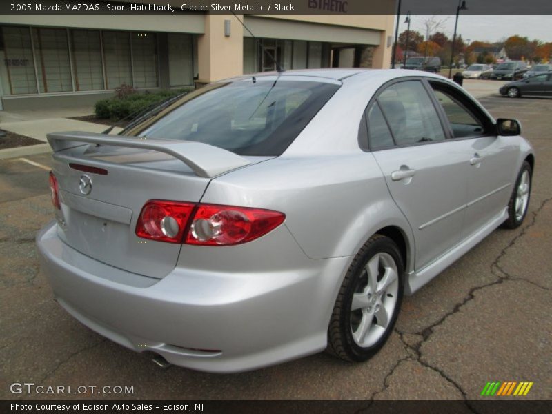 Glacier Silver Metallic / Black 2005 Mazda MAZDA6 i Sport Hatchback