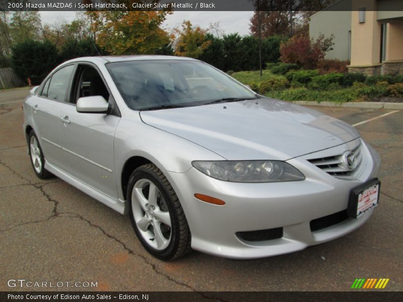 Glacier Silver Metallic / Black 2005 Mazda MAZDA6 i Sport Hatchback