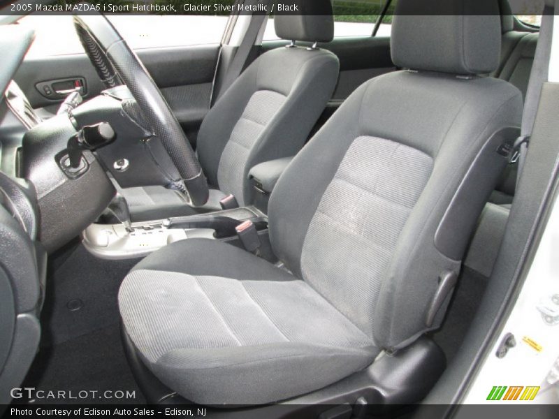 Glacier Silver Metallic / Black 2005 Mazda MAZDA6 i Sport Hatchback