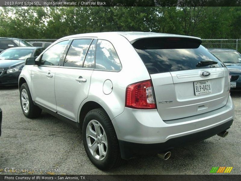 Ingot Silver Metallic / Charcoal Black 2013 Ford Edge SEL
