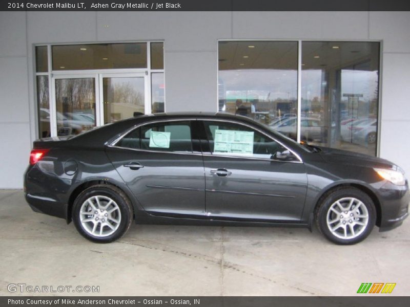 Ashen Gray Metallic / Jet Black 2014 Chevrolet Malibu LT