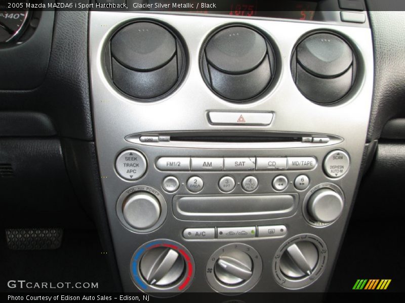 Glacier Silver Metallic / Black 2005 Mazda MAZDA6 i Sport Hatchback