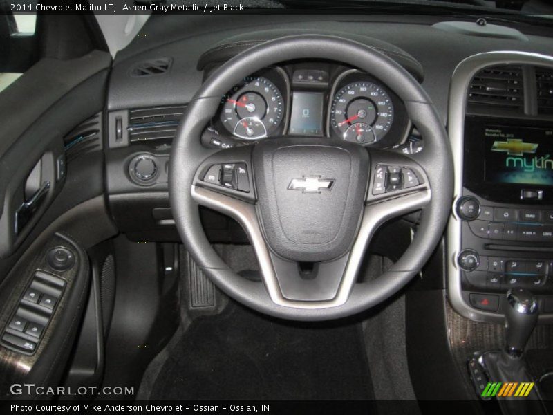 Ashen Gray Metallic / Jet Black 2014 Chevrolet Malibu LT