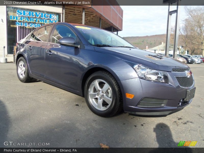 Atlantis Blue Metallic / Jet Black 2013 Chevrolet Cruze LT