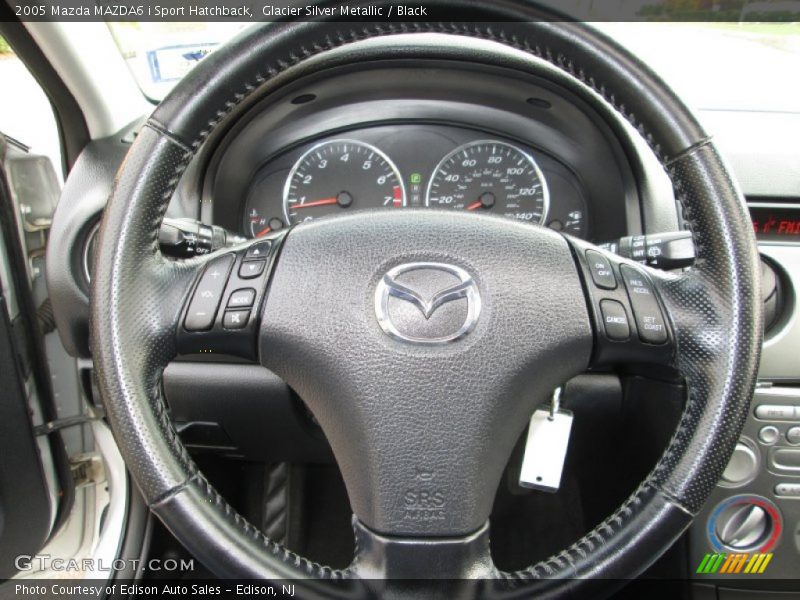 Glacier Silver Metallic / Black 2005 Mazda MAZDA6 i Sport Hatchback